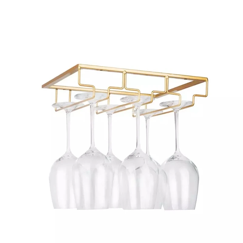 

Wrought Iron Upside Down Wine Glass Holder Kitchen Cup Holder Household Wine Cabinet Bar Hanging Cup Holder