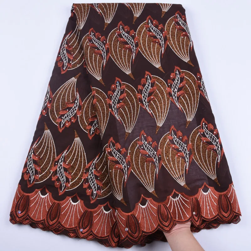 

Latest African Swiss Cotton Sews Lace Fabrics Green Swiss Voile Lace In Switzerland 5 Yards With Stones For Dress Party F1706