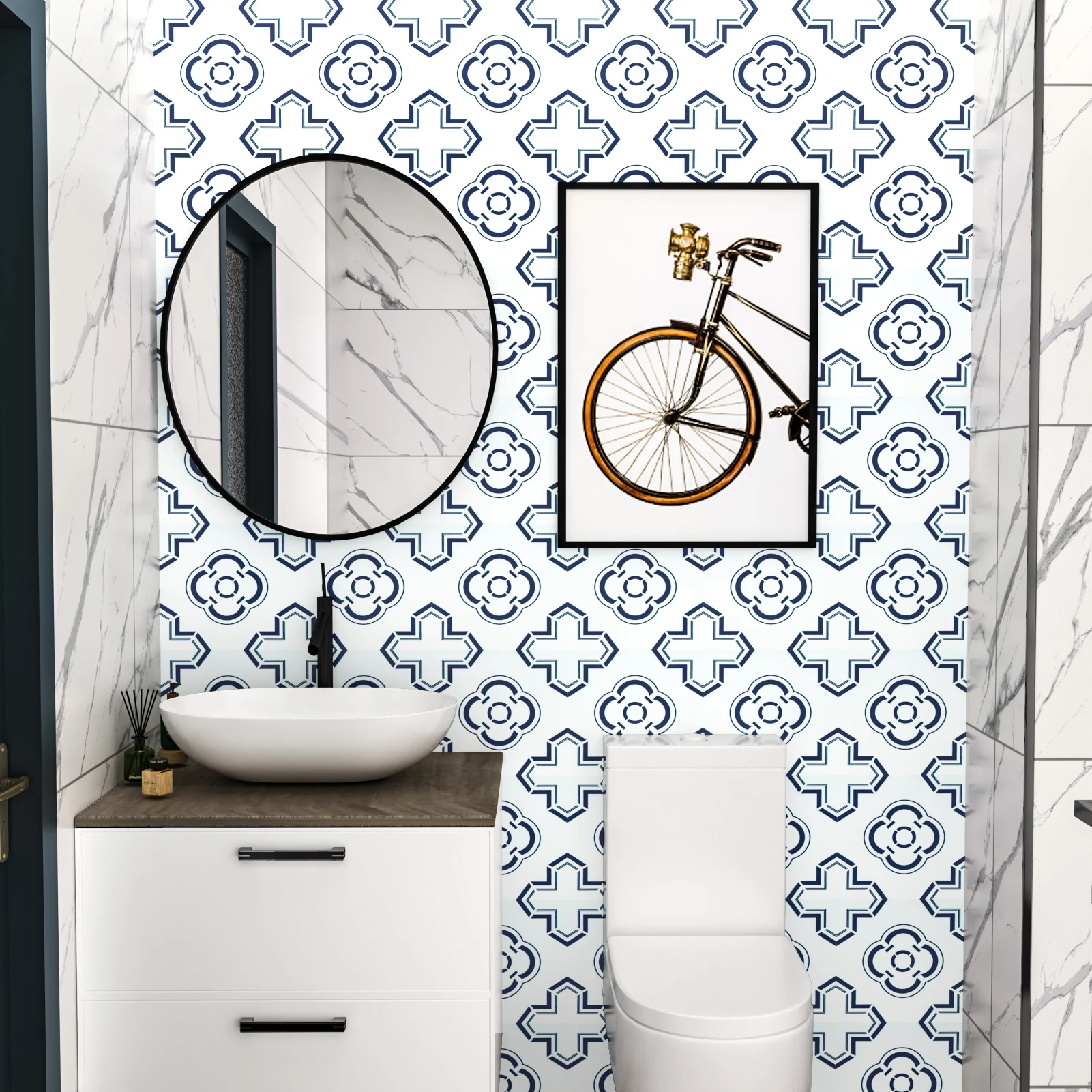 

Self Adhesive Floor Tiles Stickers Vinyl Material Waterproof Matte Thick Colorful Square Wallpapers Wall Decoration Accessories