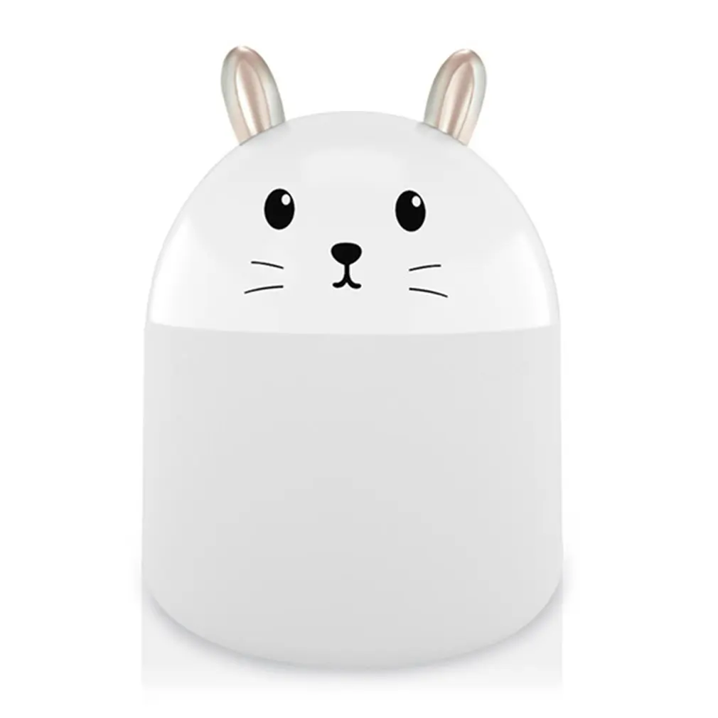 

Cute Rabbit Humidifier USB Rechargeable Air Humidifier Night Light Air Purifier Household Desktop Mute Aromatherapy Humidifier