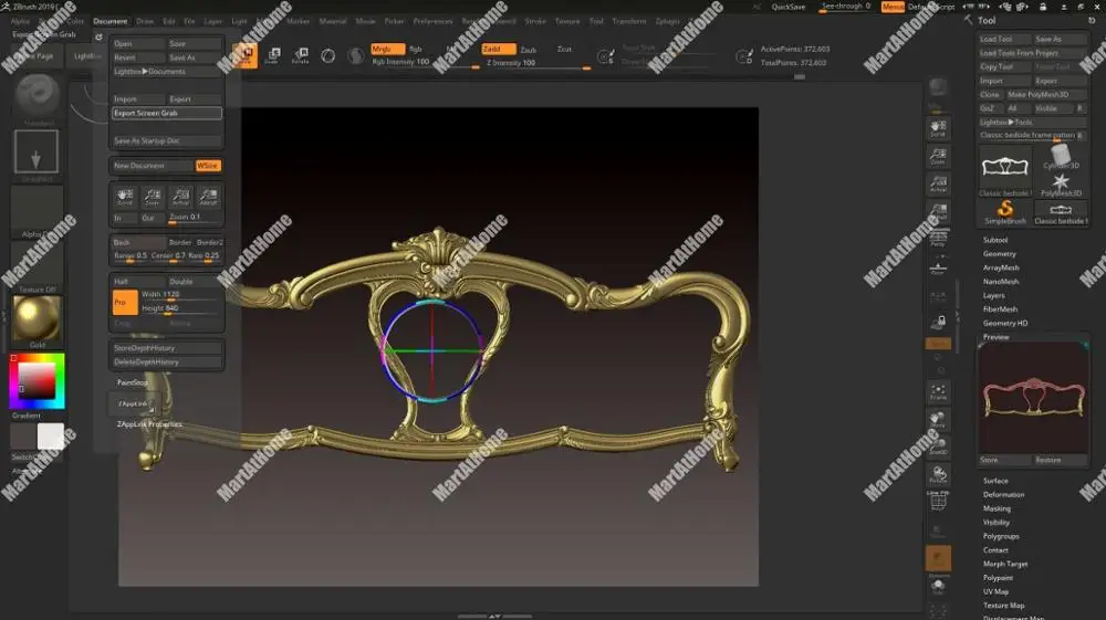 Классическая прикроватная РАМА 3D STL модель для ЧПУ гравировки и печати рельеф