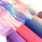 10 метров Радуга тюль с блестками рулон для настольная дорожка стул с бантом платья-пачки юбка для свадебной вечеринки Подарочные ленты кукла на день рождения украшения своими руками