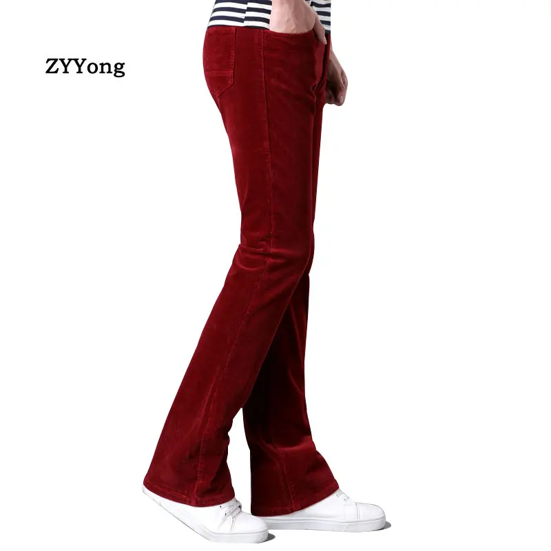 Mens Boot Cut Corduroy Pants