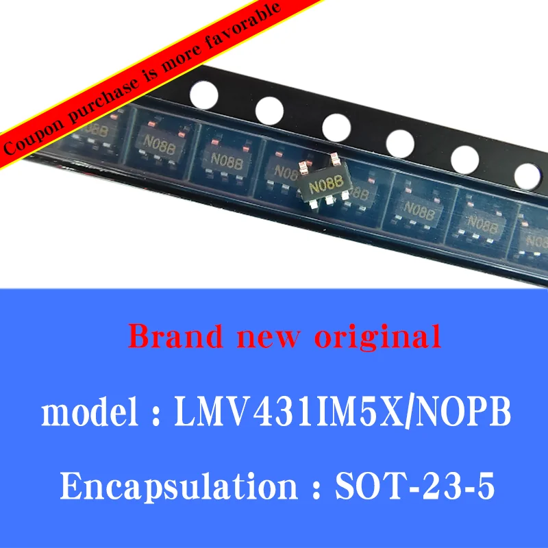 

50/pcs Lot Brand new original LMV431IM5X /NOPB screen printing N08B SOT23-5 reference voltage patch chip