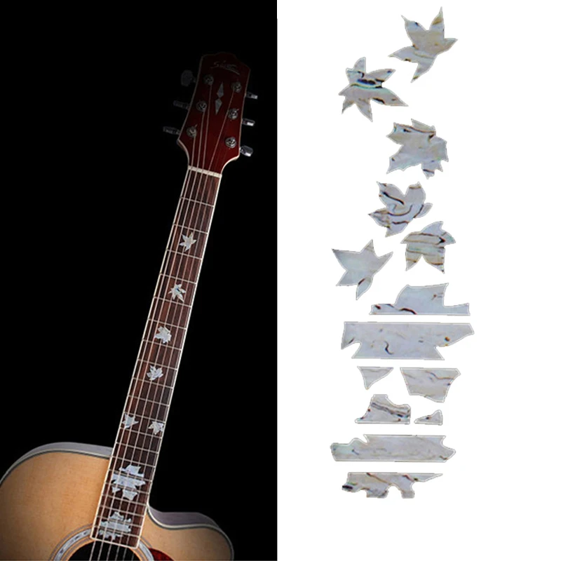 Гитары гриф инкрустация наклейками имитация жемчуга гитарные шеи|Детали и