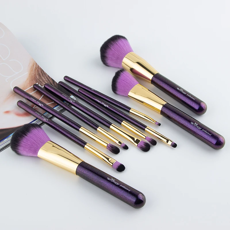 Anmor набор кистей для макияжа мягкие синтетические волосы Кисть основа