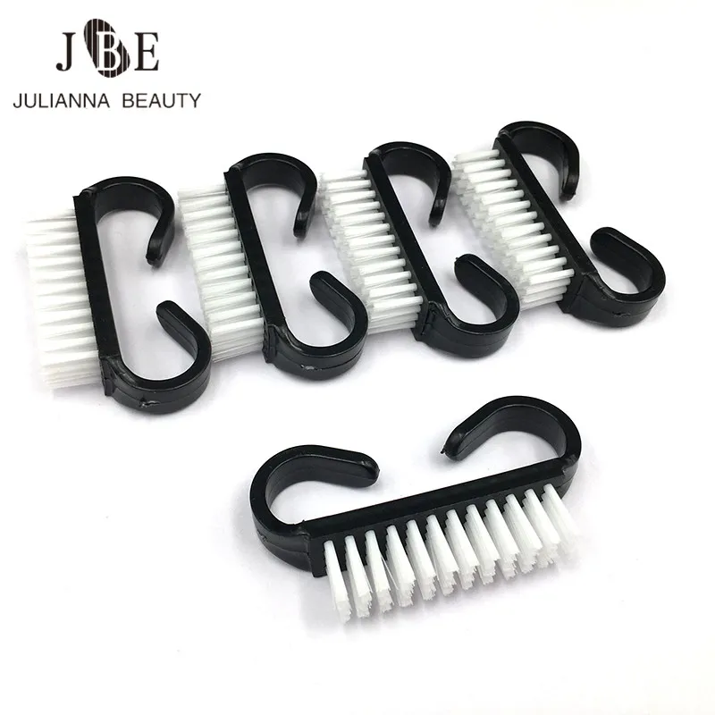 10 шт Черная Кисть для ногтей акриловая щетка чистки удаления пыли очиститель