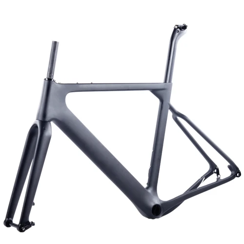 no logo black BXT Заводской магазин T800 карбоновая дорога MTB гравий рама велосипеда через мост дисковый тормоз DI2 циклокросс гравий набор углеродных велосипедов - Цвет: no logo black