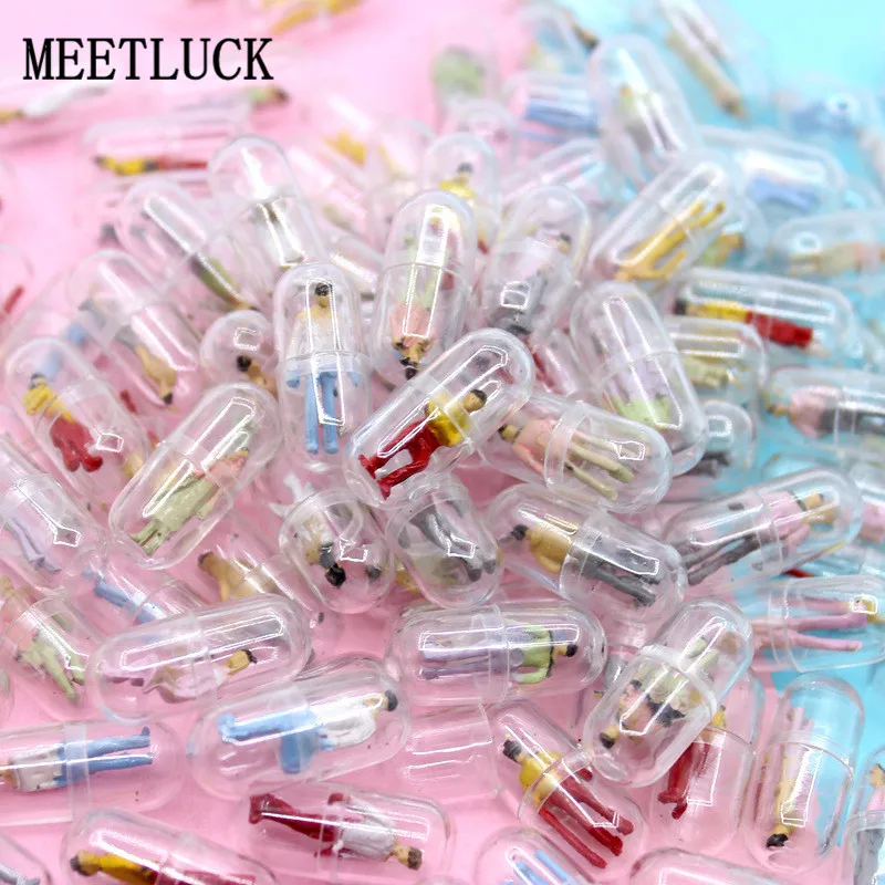 Мини человечки в капсулах человек улыбающееся лицо наполнитель для детей