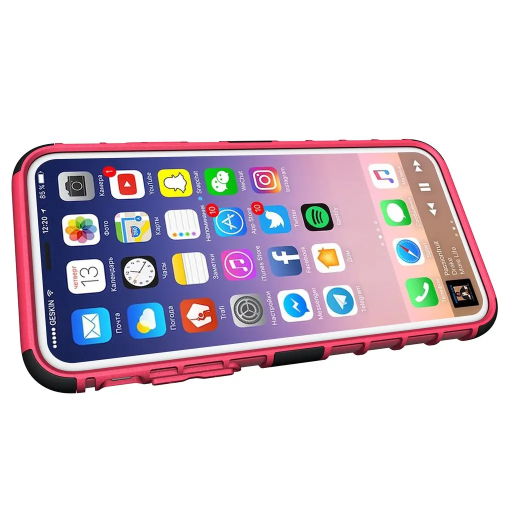 Полный противоударный защитный чехол для iPhone X 6 7 8 Plus матовые Защитные чехлы для iPhone 8 7 Plus 5 5S SE чехол