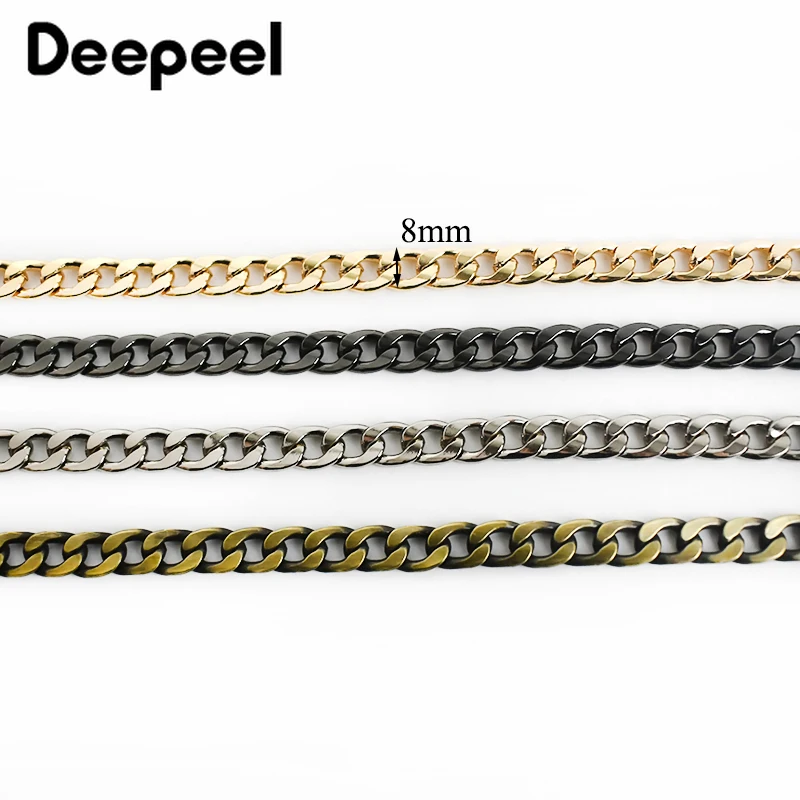 Металлическая цепочка Deepeel 1/5 м 8 мм ремешок на плечо для женской сумки сумочки