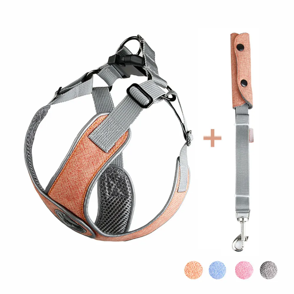 

Pet Dog Harness Reflective Breathable No Pull Sport Vest with Front Clip and Easy Control Handle for Dog Out Walking Training