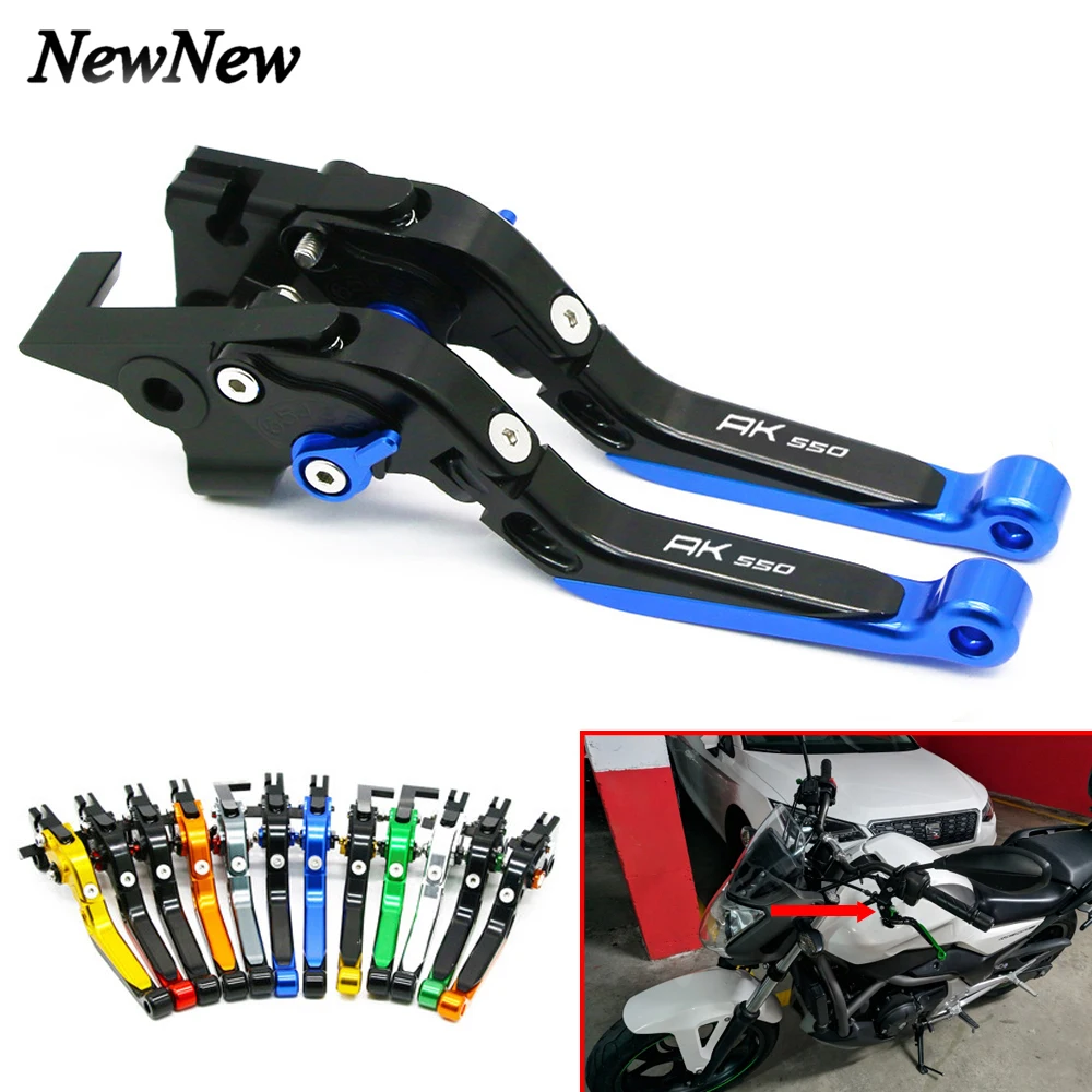 

Motorcycle Accessories CNC Handlebar Adjustable Folding Extendable Brake Clutch Levers For KYMCO AK550 AK 550 2017-2021