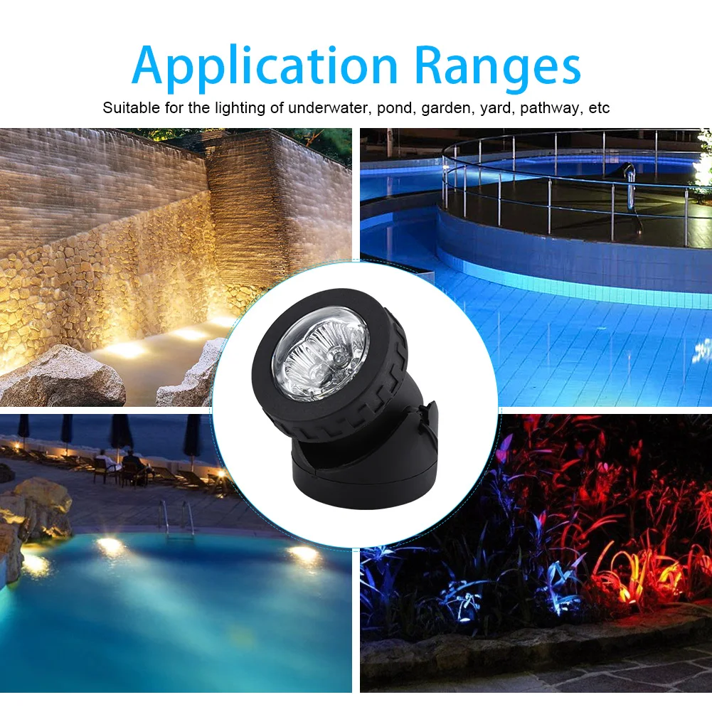 

Solar Power 12LED Dual Head Underwater Waterproof Lamp Spotlight Outdoor Garden Aquarium Landscape Tank Lighting White Light