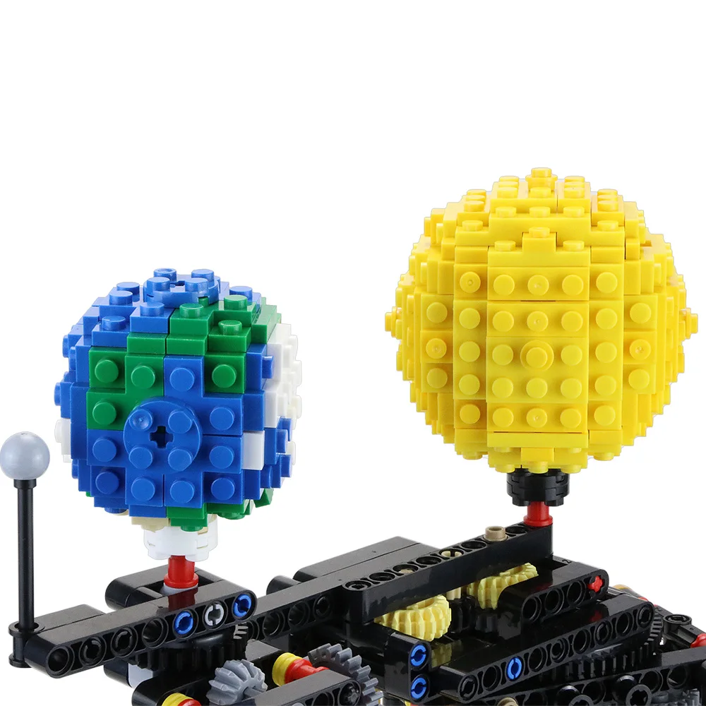 

New Movie Mysterious Beach Monsteralssa Modular Architecture Electric Monster Building Block With PF Control Children Toy Gift