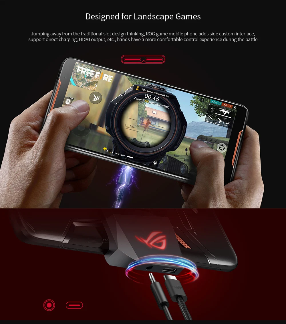 Global Ver. ASUS ROG ZS600KL игровой телефон 4G смартфон 6 0 &quotAndroid Oreo 8 1 Qualcomm Snapdragon 845