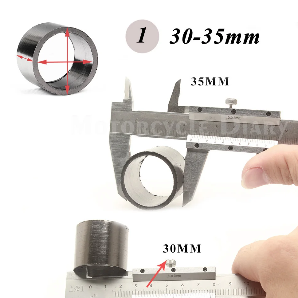 Графитовое кольцо уплотнительное прокладки для выхлопной трубы и глушителя диаметром 35мм, 42мм, 45мм, 48мм. Модифицированные запчасти для мотоциклов, дорожных и кроссовых велосипедов.