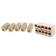 10 шт. Rj45 Cat5 муфты столярные половые смены и 5 бежевый пластик Rj11 6P4C