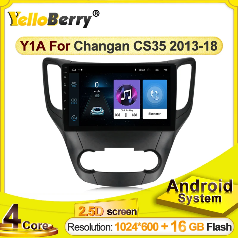 Автомагнитола для Changan CS35 мультимедийный видеоплеер с навигацией GPS Android Wi-Fi без Dvd