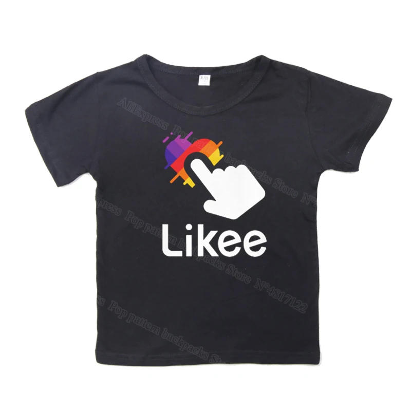 Хлопковая футболка с короткими рукавами для мальчиков и девочек детская Likee топы