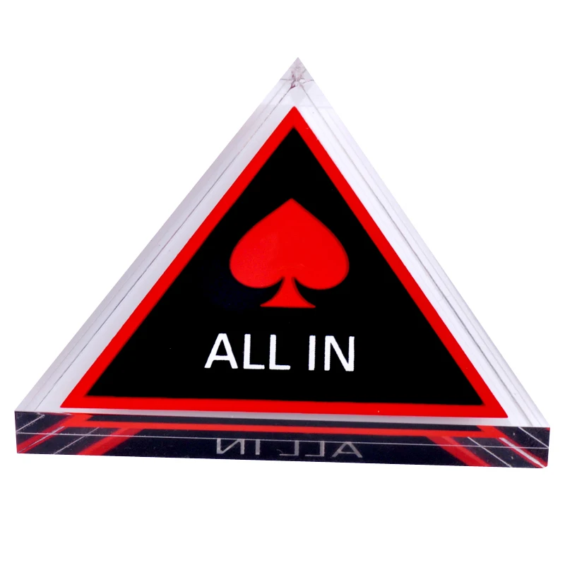 Треугольники акрил Pokerstars ALL IN Poker Chips все в карта гвардии Покер аксессуар 7см