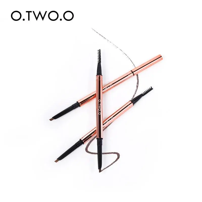 

6 Colors Double-headed Ultra-fine Triangular Eyebrow Pencil Automatic Rotating Waterproof Long Lasting Eyebrow Pen TSLM2