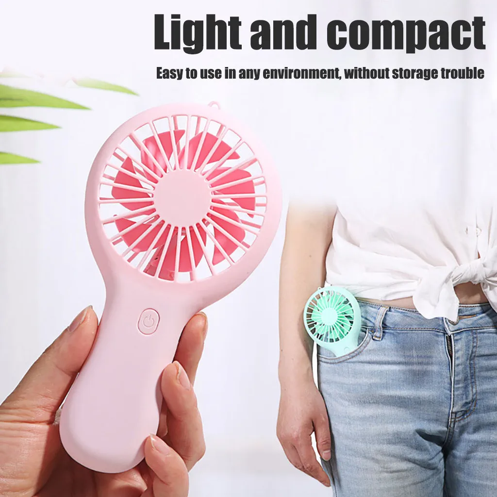 

USB Mini Wind Power Handheld Fan Ultra-quiet And Convenient Fan High Quality Portable Student Office Cute Small Cooling Fans #4