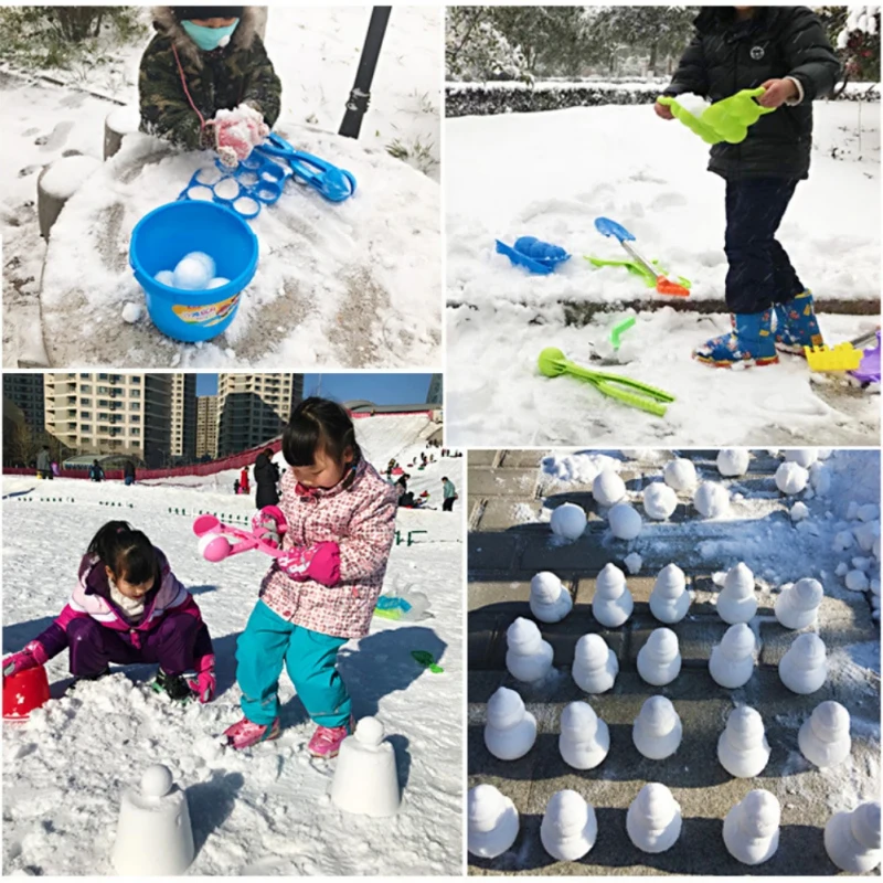 

Cartoon Lovely Shaped Snowball Maker Clip Children Outdoor Winter Snow Sand Mold Tool Fun Sports Toys (random Color)
