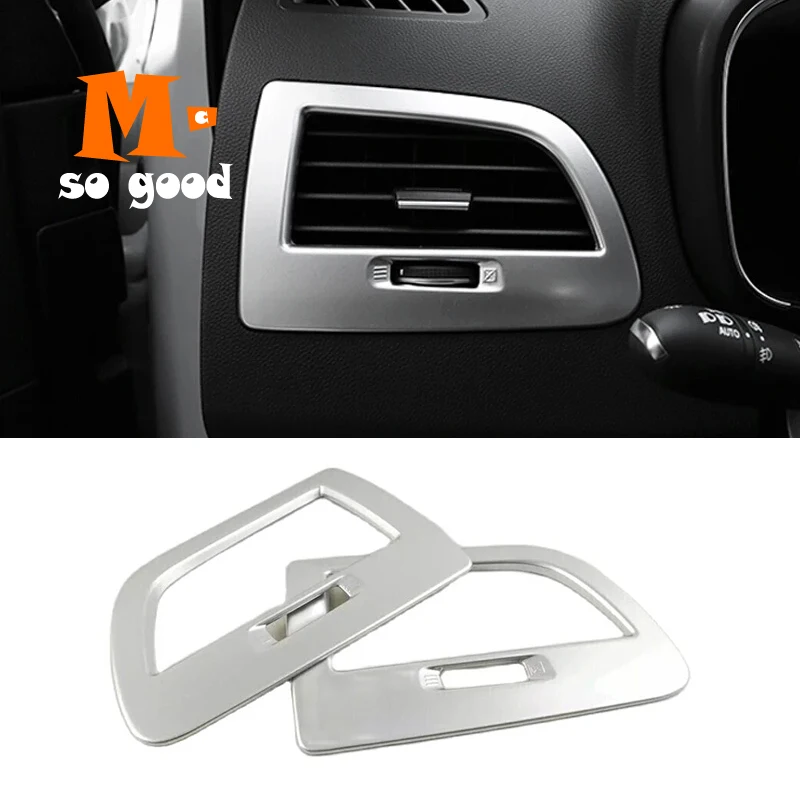 

ABS Chrome For Renault Koleos Car front Air conditioning outlet AC vent panel Cover Trim interior product accessories 2017 2018