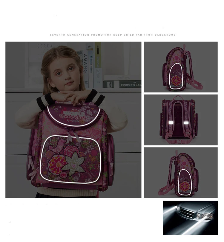 Russia Style Girls School Bags Children Backpacks Boys Primary School Bookbag Kids Satchel Fold Orthopedic Backpack Mochila