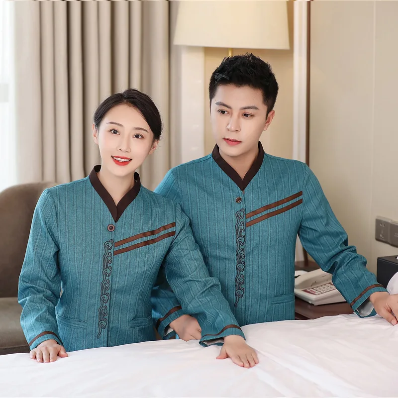 Униформа с длинными рукавами для уборки гостевых комнат отеля одежда qiu dong