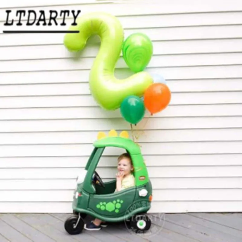 Baby shower 1 шт 16/32/40 '', красный, фиолетовый, зеленый, светло-зеленый, большой 2nd алюминиевой фольги воздушный шар с гелием гигантский номер День рождения украшения
