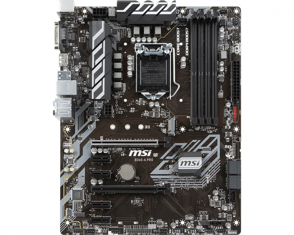 Billig MSI B360-A PRO Original PC Motherbaord LGA 1151 Intel B360 MSI B360 1151 DDR4 64GB Core I7/i5/i3 M.2 Verwendet Desktop Mainboard