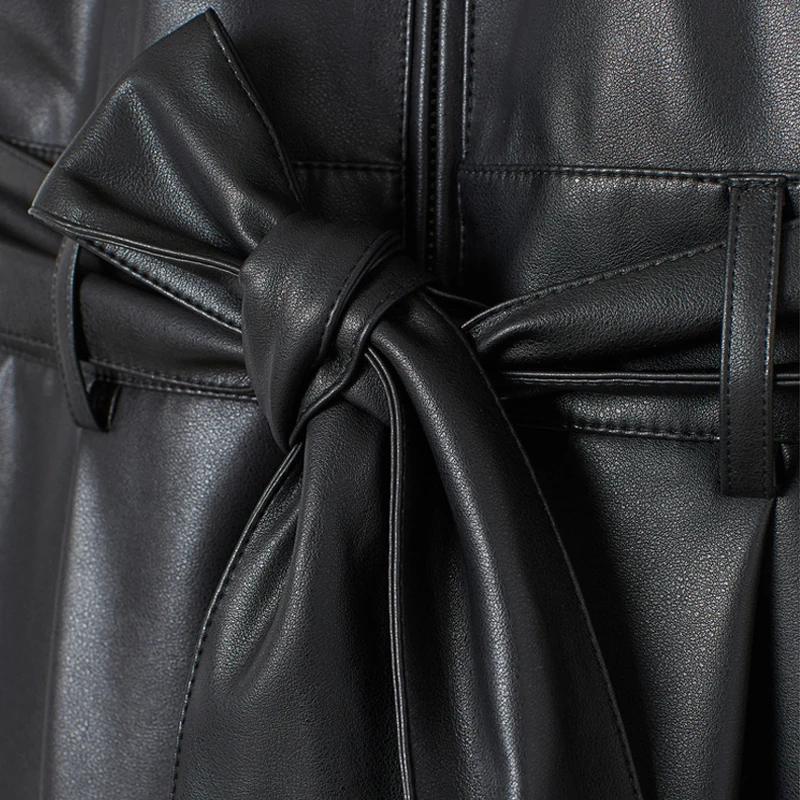 Женский Облегающий комбинезон ZOEPO элегантный из искусственной кожи на молнии