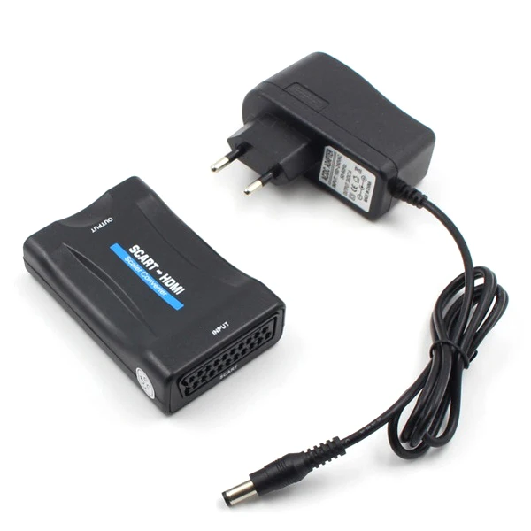 1080P адаптер Scart в HDMI совместимый преобразователь Аудио высококлассный видео для HD