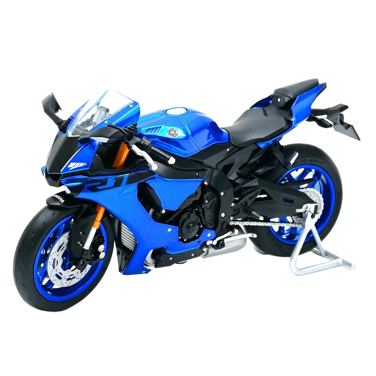 Коллекция 1:18 мотоциклов Yamaha YZF R1 литые под давлением модели Blue R1| |