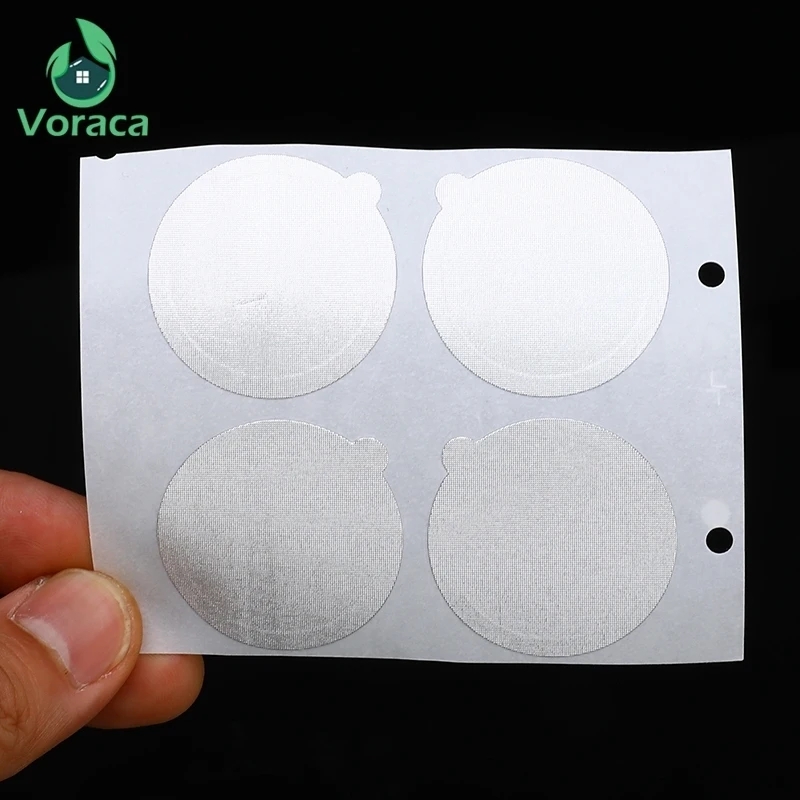 100 шт./компл. кофе капсулы наклейки самоклеющиеся алюминиевые фольги крышки