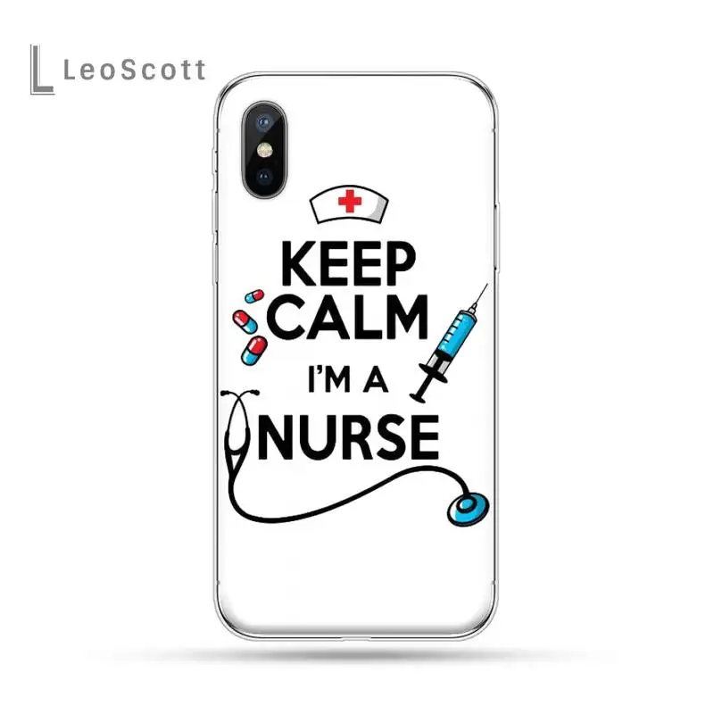 

Medicine Nurse Doctor Dentist cute cartoon Phone Case for iPhone 11 12 pro XS MAX 8 7 6 6S Plus X 5S SE 2020 XR