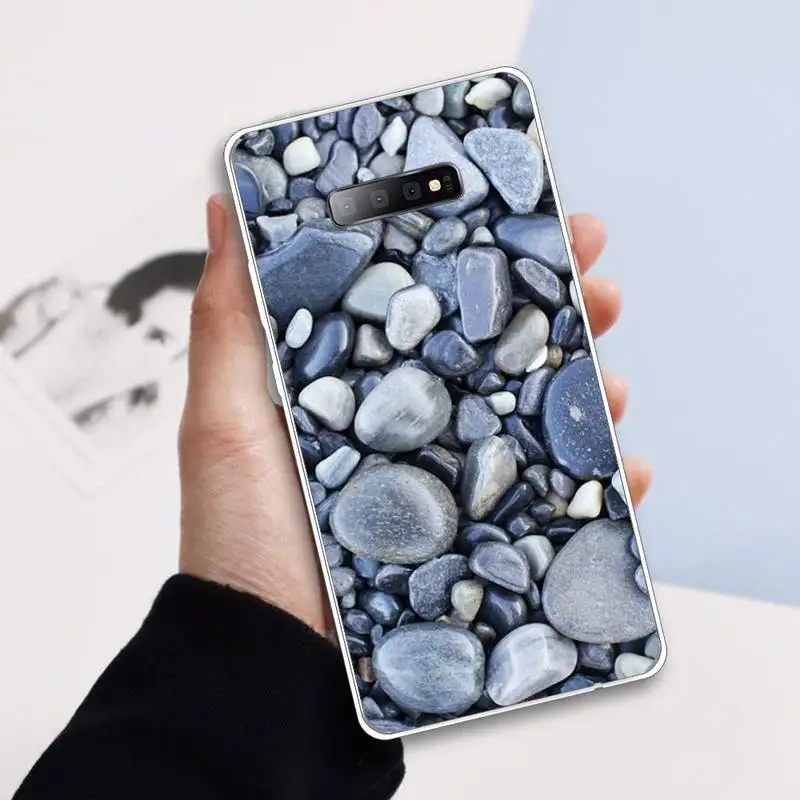 

Colorful pattern Colored Pebbles Phone Case Transparent For Samsung Galaxy A 71 21s S note 8 9 10 plus 20 ultra