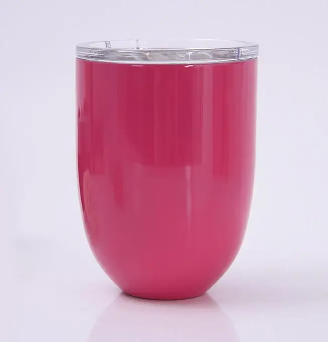30 шт. чашка для вина 9 цветов чашки яиц 10 унций бокалы 304 нержавеющая сталь двойные