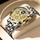 2021 LIGE New Hollow Men Watches Gold Stainless Steel Waterproof Sport WristWatch For Men Quartz Clock Male Relogio Masculino Other Image