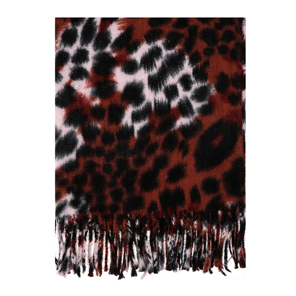 FOXMOTHER Новая зимняя женская накидка платок хиджаб Леопардовый женский