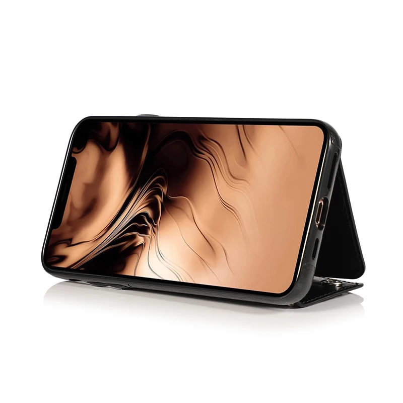 Чехол для iPhone 11 Pro Max чехол-книжка с отделением для карт задняя крышка кожаный чехол для телефона для iPhone X XS Max XR 8 7 6 6S Plus Coque