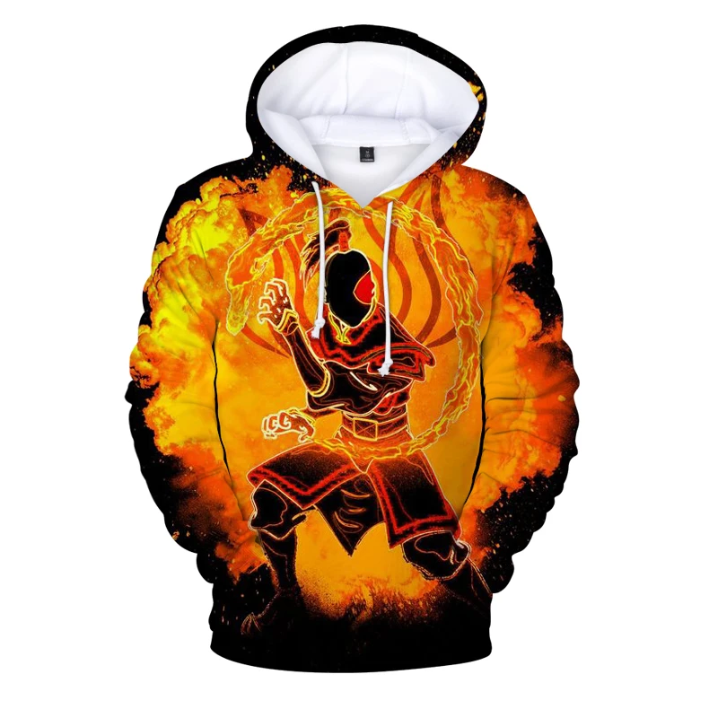 

2021Avatar The Last Airbender 3D Men Hoodie Plus Size Round Neck Hodies Moletom Homem Pullover Anime Hoodies Sweatshirt Clothing
