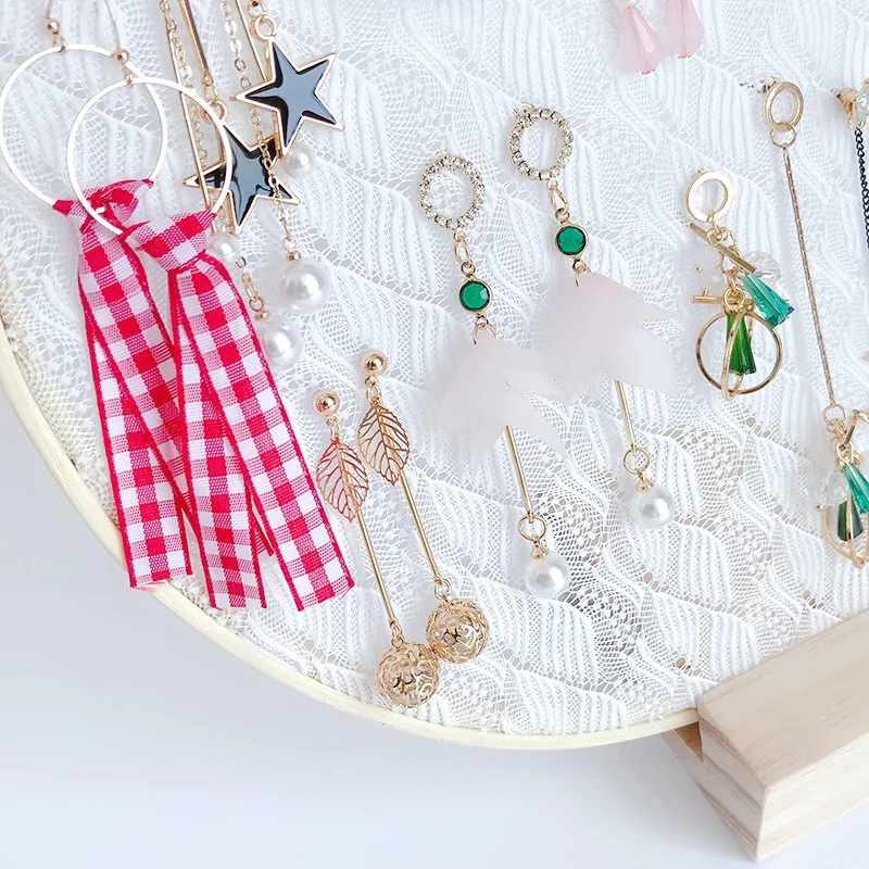 Кружевные креативные серьги Женские Ювелирные изделия рамка для хранения