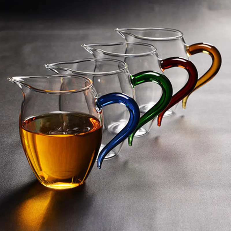 

High Temperature Resistant Glass Fair Cup Tea Separator Chinese Tea Set Handmade Tea Sea Male Cup Hand Grasping Tea Accessories