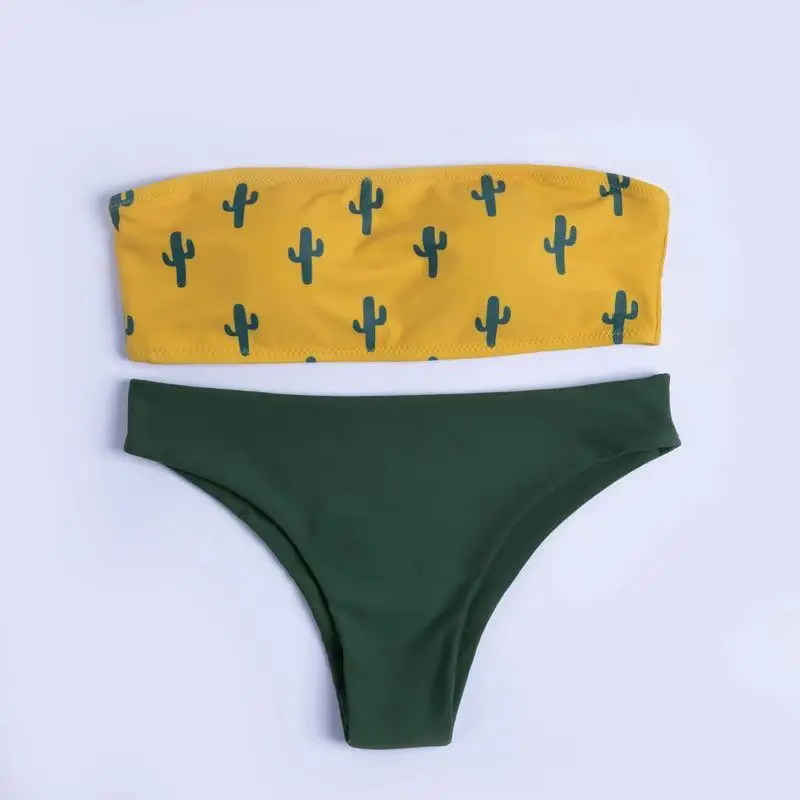 

Low Waist Bandeau Bikini Set Women Sexy Swimwear Brazilian Bikinis Summer Bathing Suit 2019 New Swim Wear S M L XL