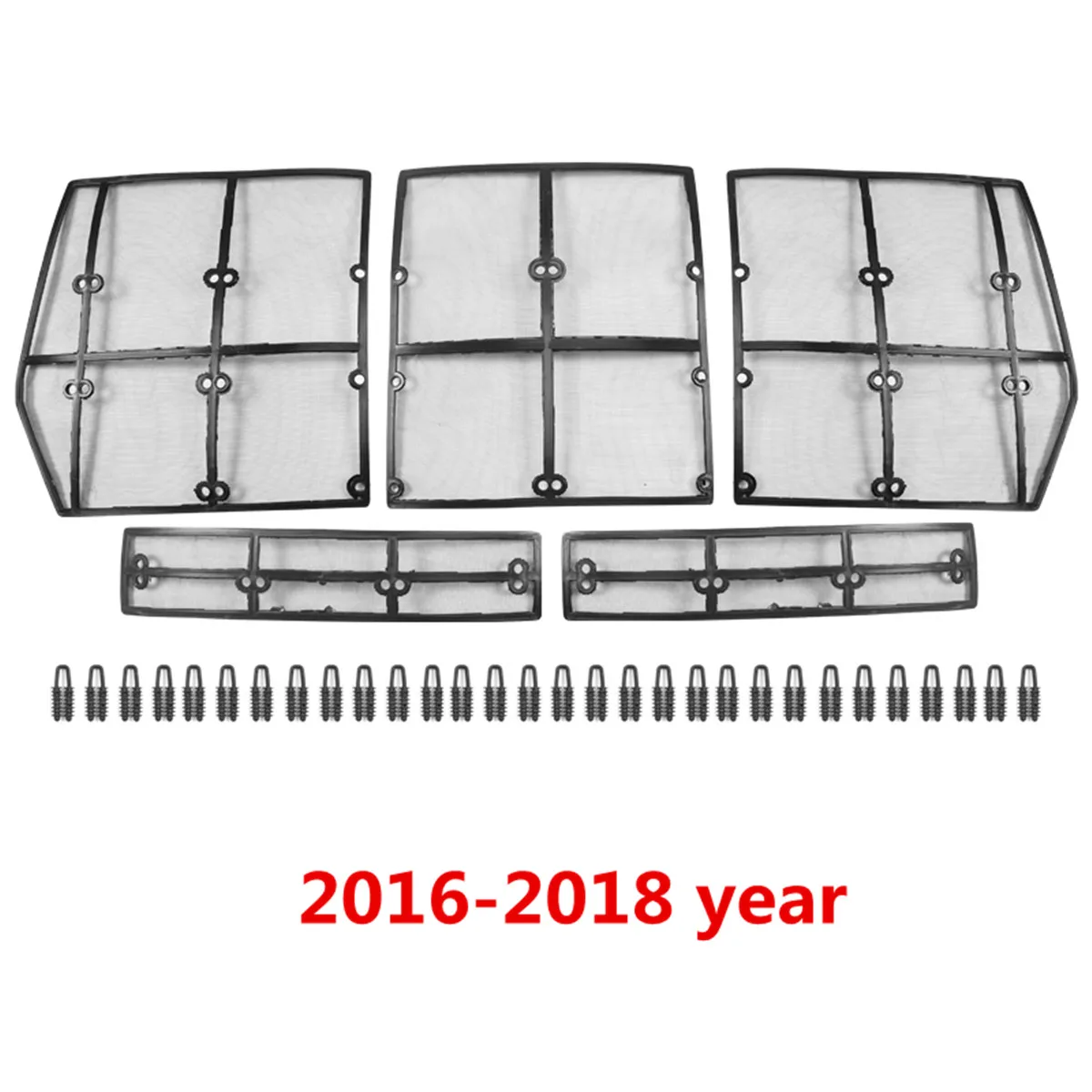 2016-2018 Передняя решетка автомобиля противомоскитная сетка для Toyota Land Cruiser 200 LC200 Fj200 2008 2009 2010 2011 2012 2013 - Цвет: 2016-2018
