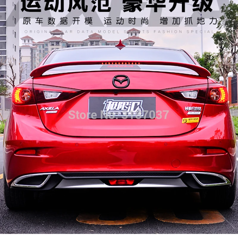 

Защитная накладка на задний бампер для Mazda 3 Axela 2014-2017