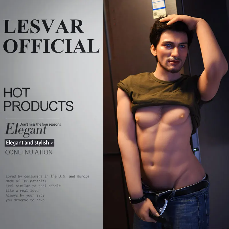 Имплантированные волосы из Мужская сексуальная кукла силикона с большим пенисом